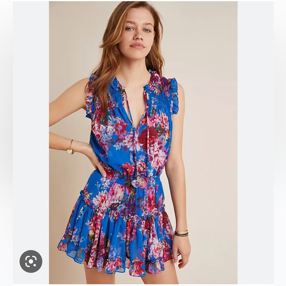 MISA Los Angeles Lisanne Ruffled Mini Dress